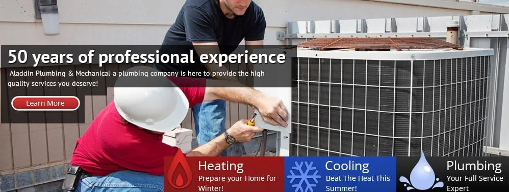 Slide of Aladdin Plumbing & Mechanical