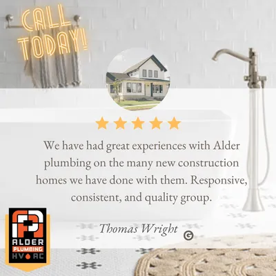 Alder Plumbing, Heating and Air Logo