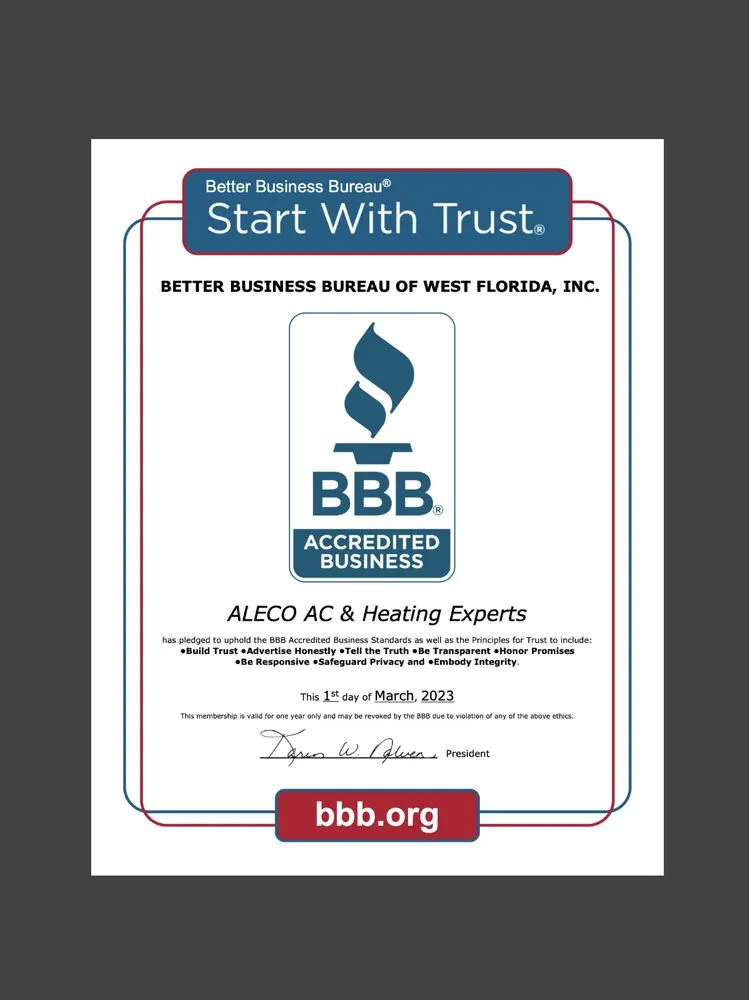 Slide of ALECO AC & Heating Experts
