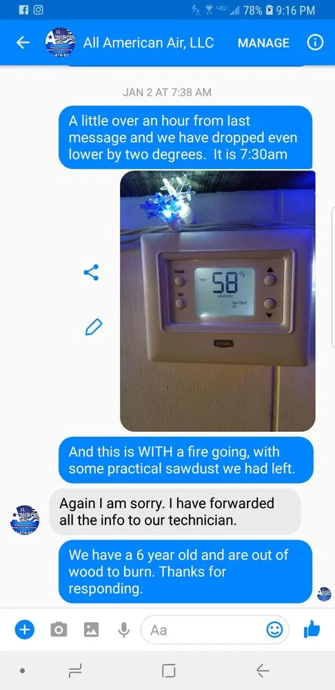 Slide of All American Air