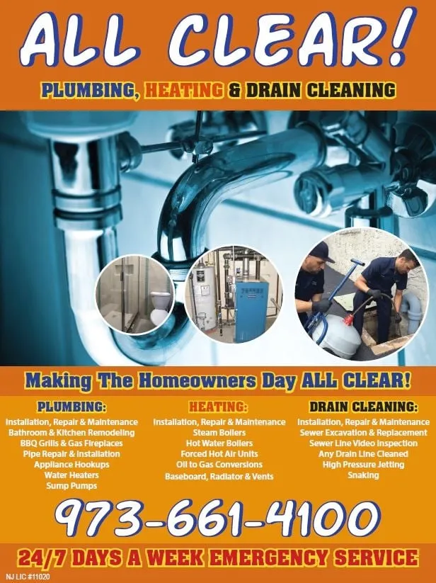Slide of All Clear Plumbing