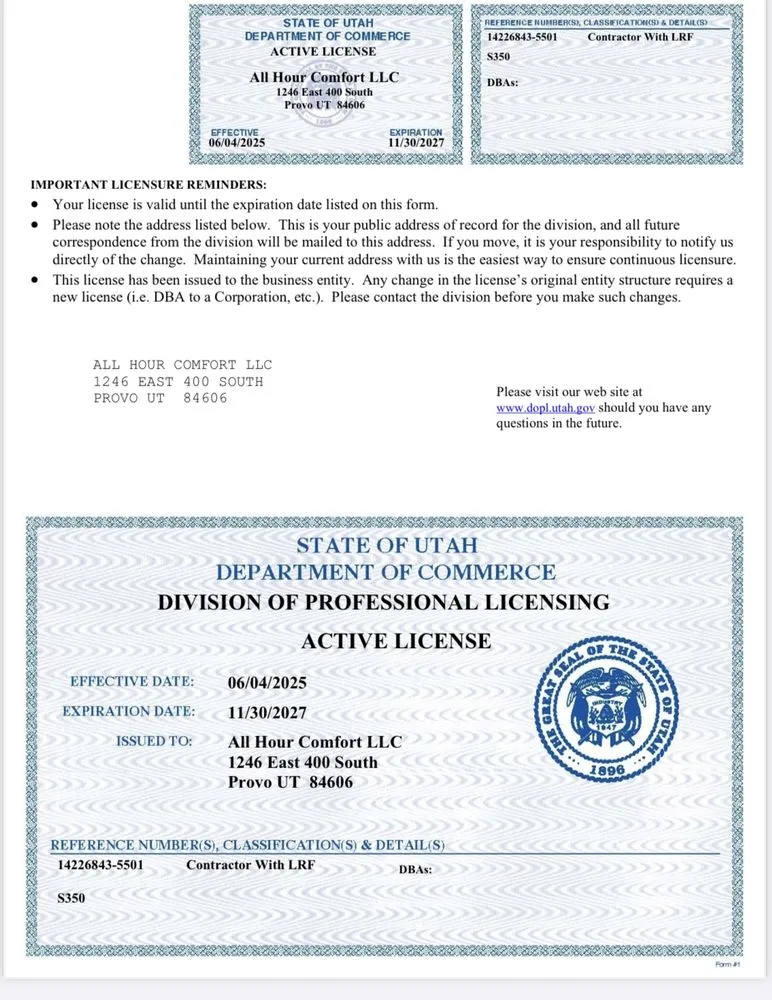 Slide of All Hour Comfort