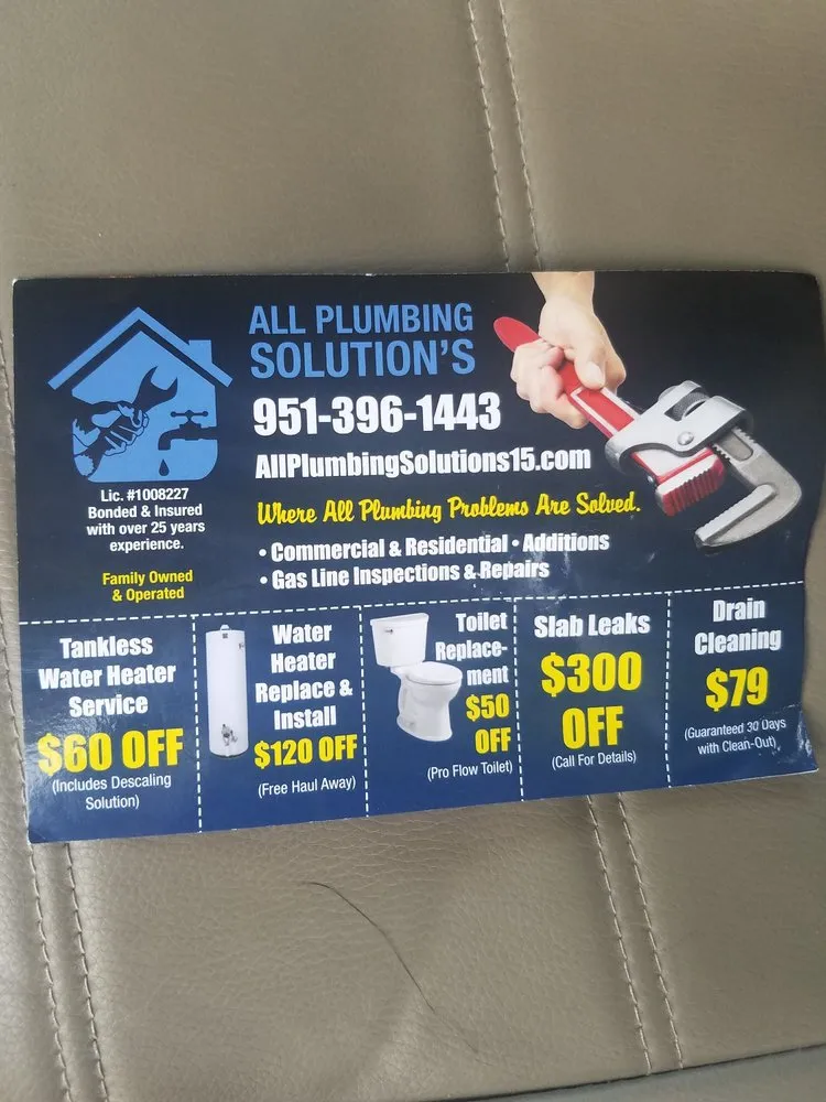 Slide of All Plumbing & Air Solutions