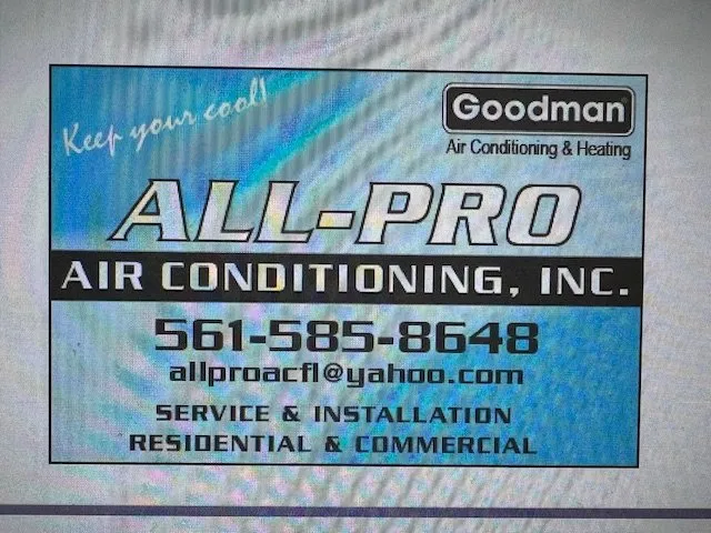 Slide of All Pro Air Conditioning