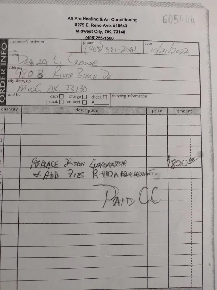 Slide of All Pro Heating & Air Conditioning