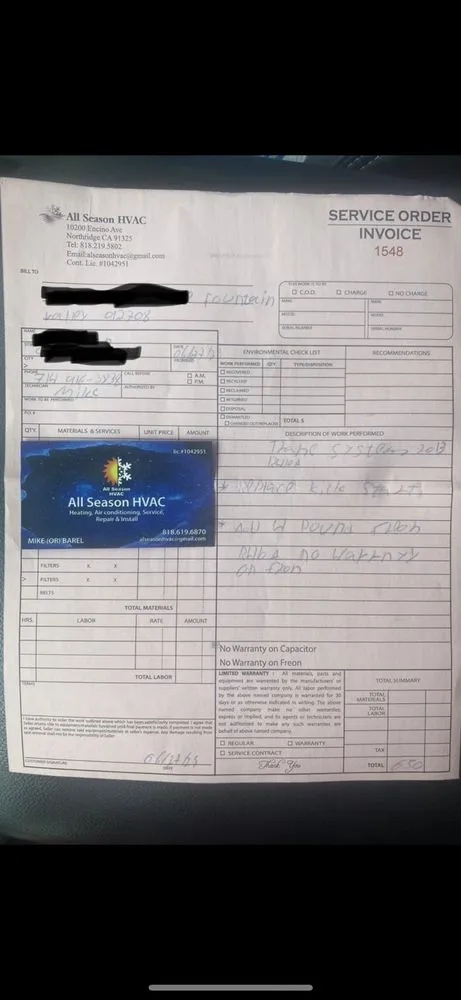 Slide of All Season HVAC