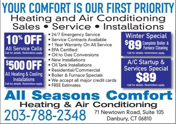 Slide of All Season's Comfort Heating & Air Conditioning