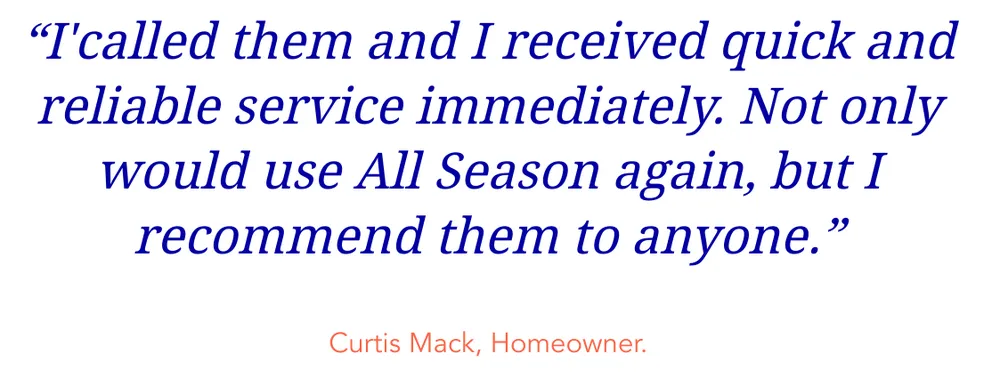 Slide of All Seasons Heating & Air