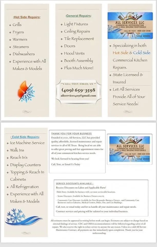 Slide of All Services