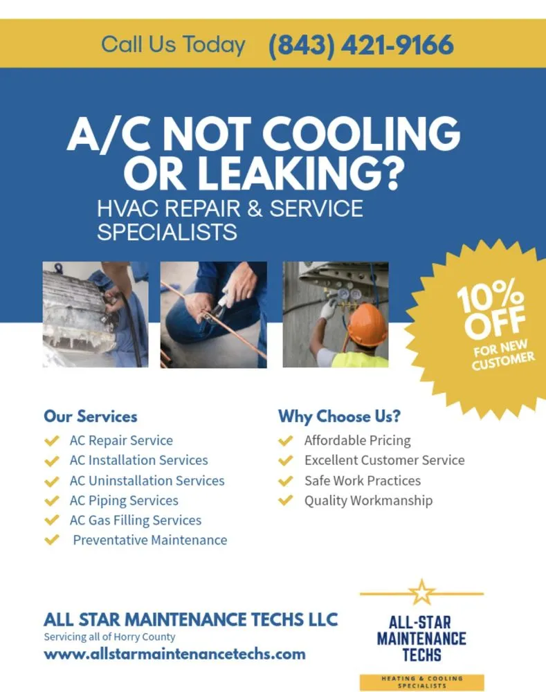 Slide of All Star Maintenance Techs