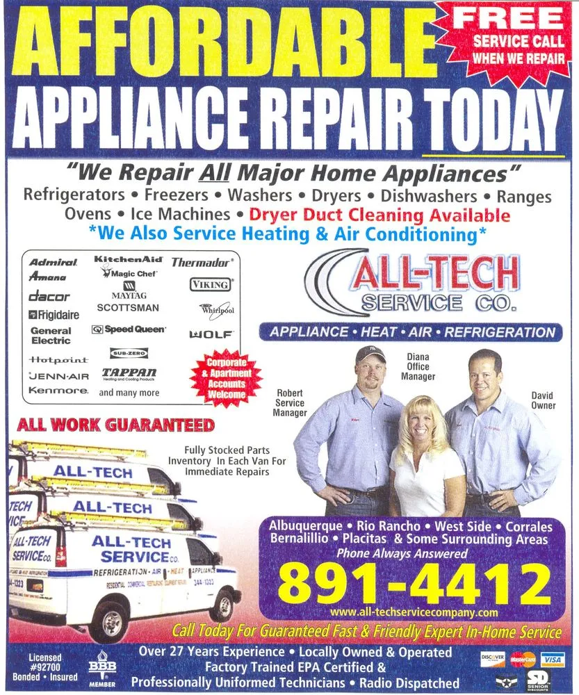 Slide of All-Tech Service Company