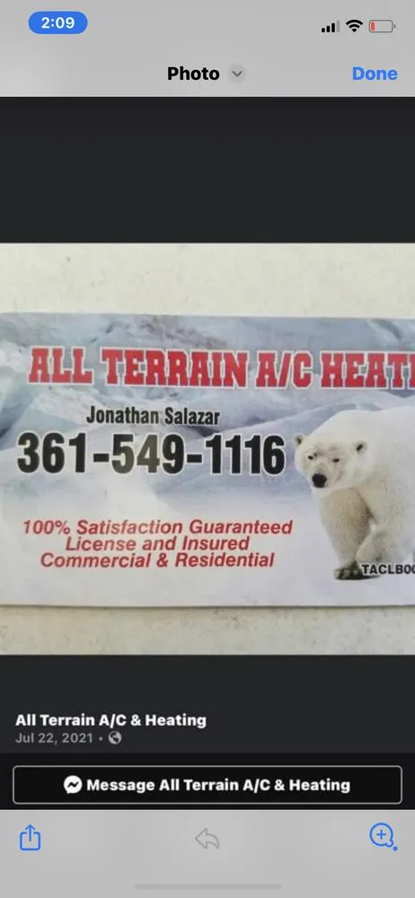 Slide of All Terrain Aircondition heating