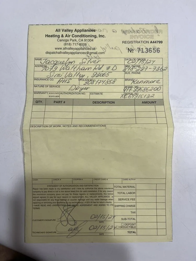 Slide of All Valley Appliance