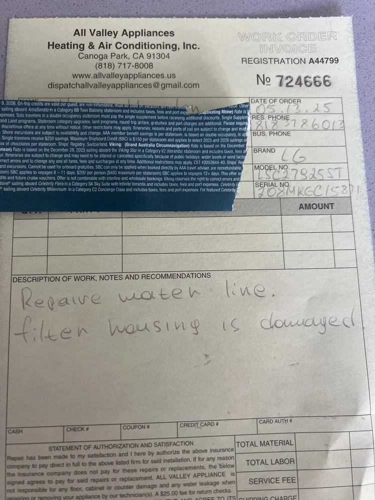 Slide of All Valley Appliance