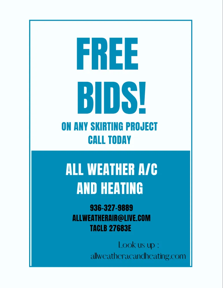 Expert HVAC installation in Goodrich, TX by All Weather A/C & Heating