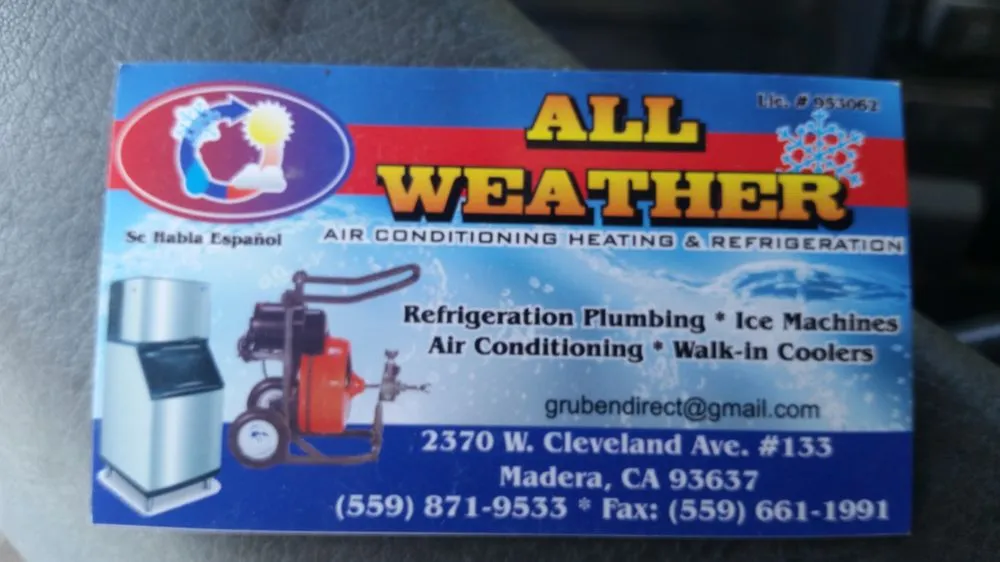 Slide of All Weather Air Conditioning Heating Refrigeration & Plumbing