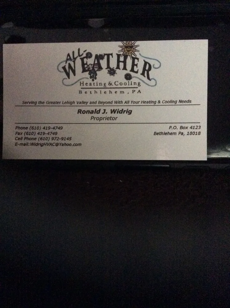 Slide of All Weather Heating & Air Conditioning