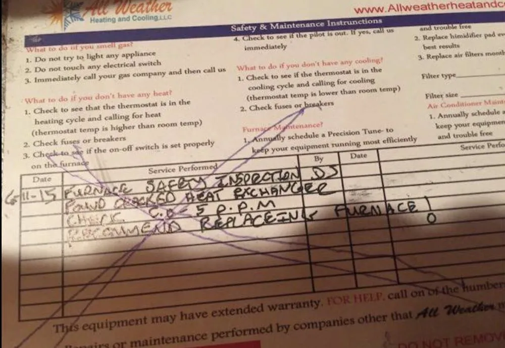 Slide of All Weather Heating & Cooling