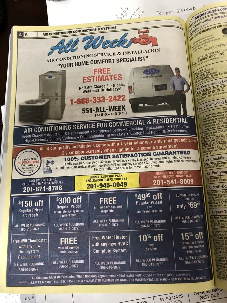 Slide of All Week Air Conditioning