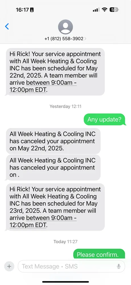 Slide of All Week Heating & Cooling