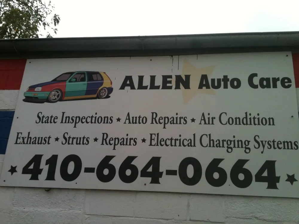 Slide of Allen Auto Care