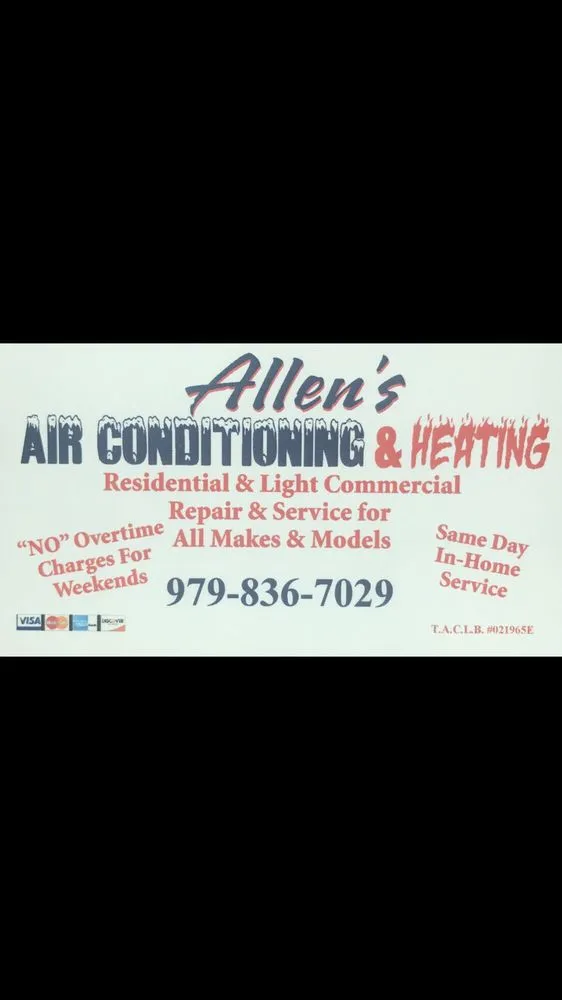 Slide of Allen's Air Conditioning & Heating