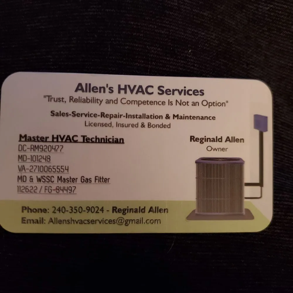 Slide of Allen's HVAC Services