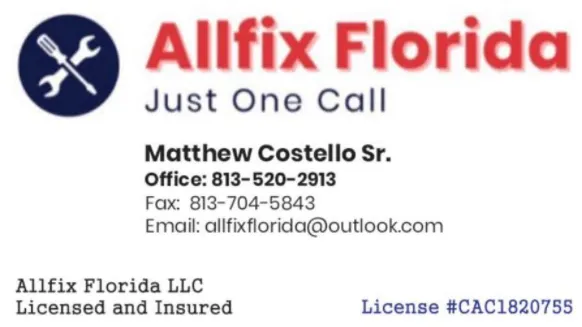 Slide of Allfix Florida