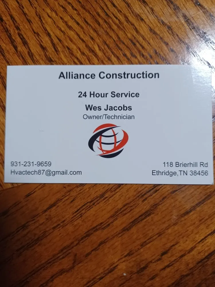 Reliable HVAC maintenance for local homeowners in Ethridge, TN by Alliance Construction