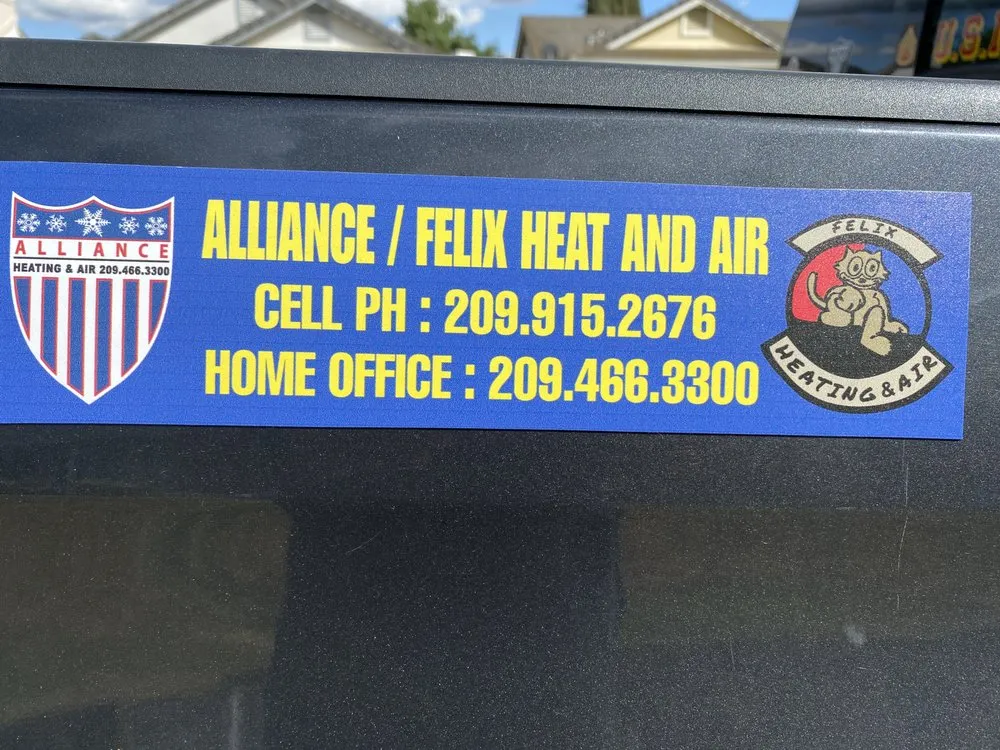 Slide of Alliance Felix heating and Air