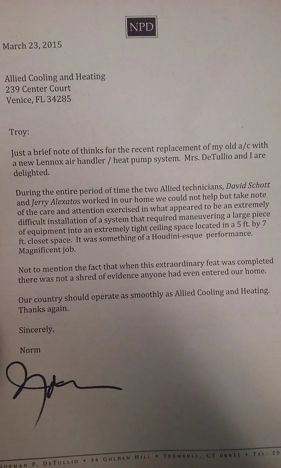 Slide of Allied Cooling & Heating