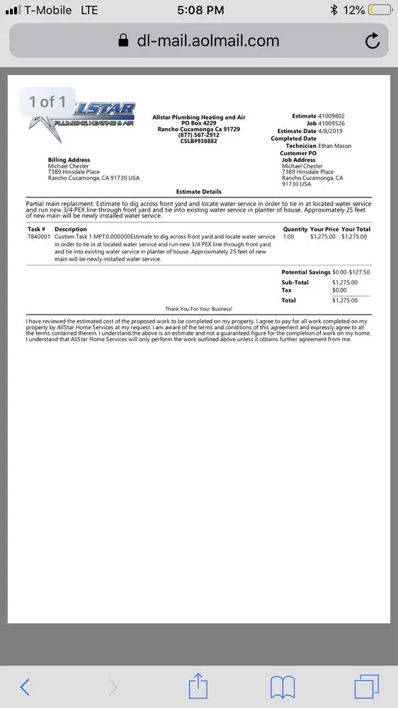 Slide of Allstar Plumbing, Heating & Air