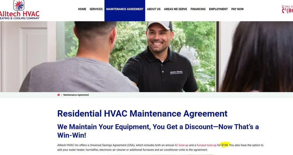 Slide of Alltech HVAC