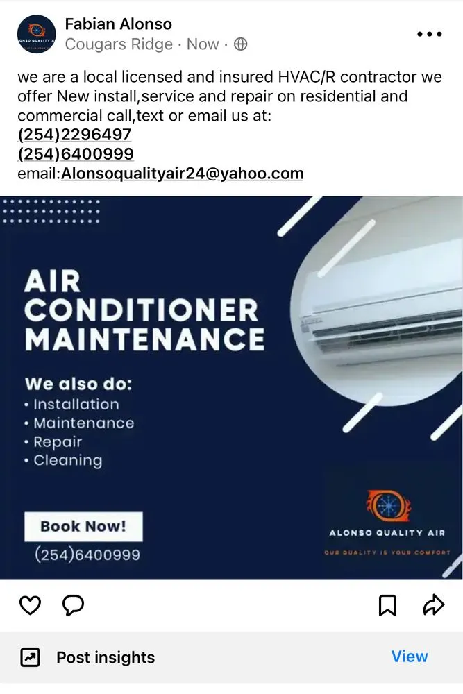 Slide of Alonso Quality Air