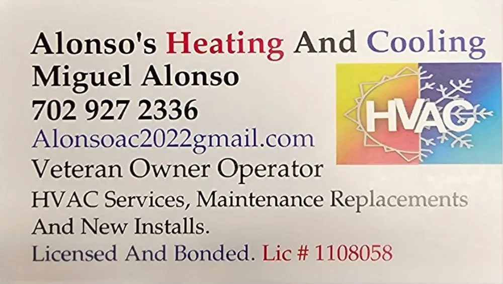 Slide of Alonso's Heating And Cooling