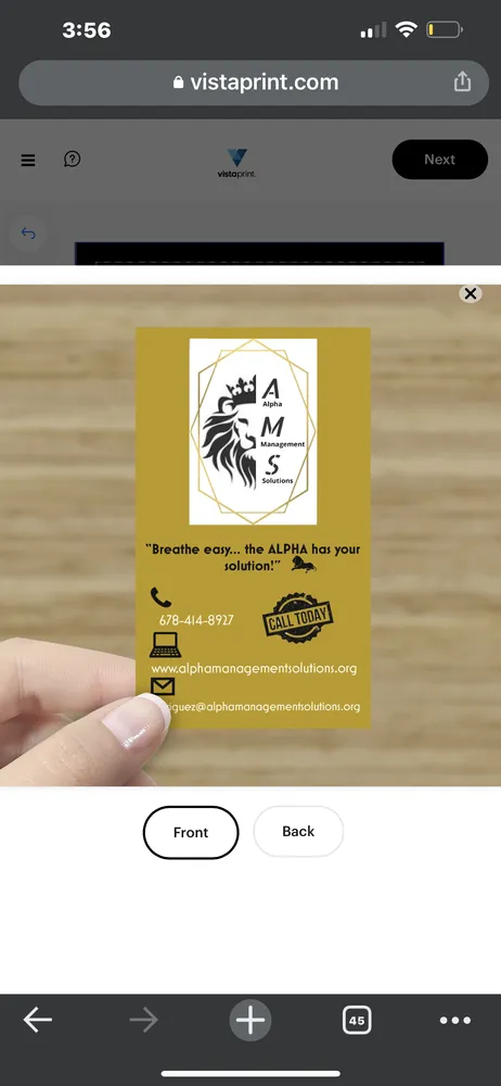 Slide of Alpha Management Solutions