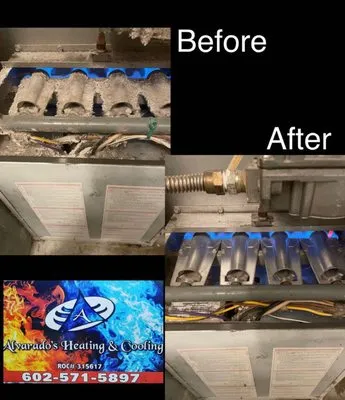 Alvarado's Heating & Cooling Logo