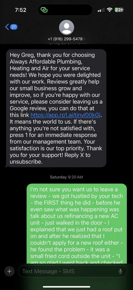 Slide of Always Affordable Plumbing & Hvac