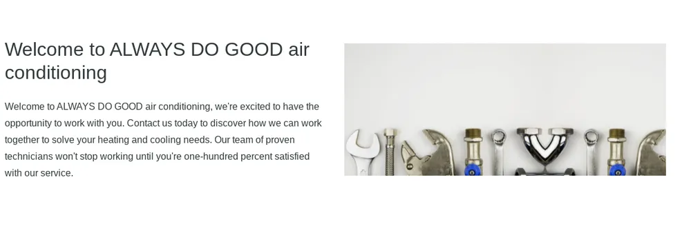 Slide of Always Do Good Air Conditioning