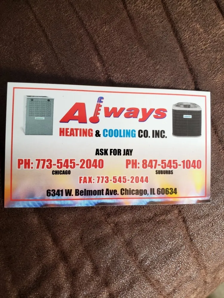 Slide of Always Heating & Cooling