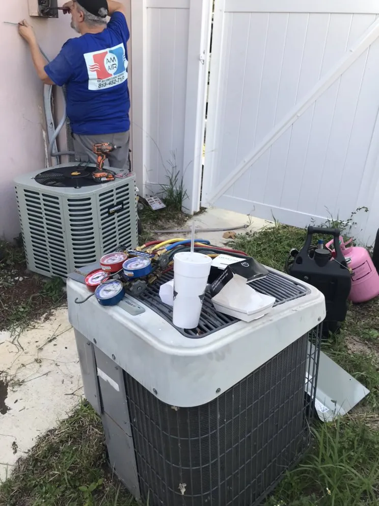 Slide of AM Air Conditioning Service