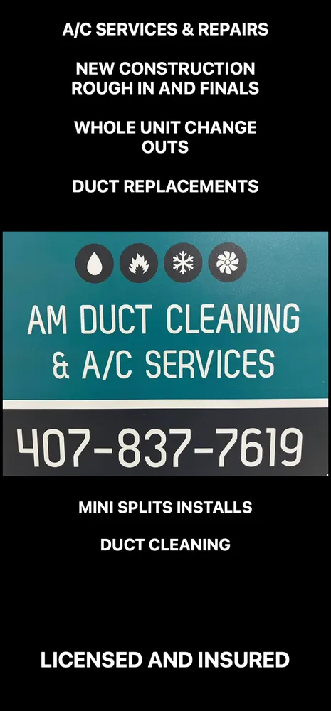 Slide of AM Duct Cleaning & A/C Services