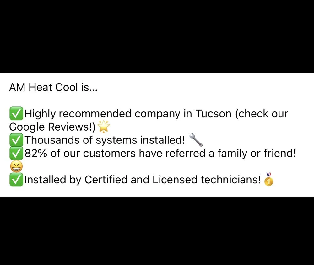 Slide of AM Heat Cool