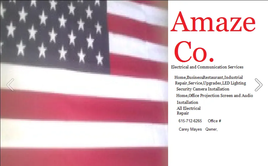 Slide of Amaze Company