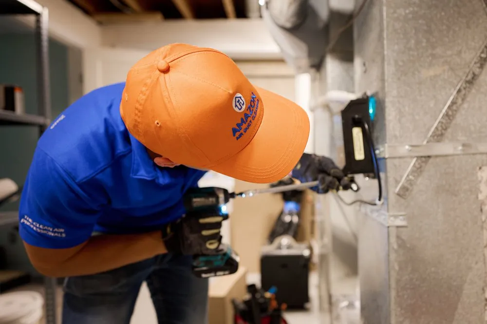 Slide of Amazon Air Duct Cleaning