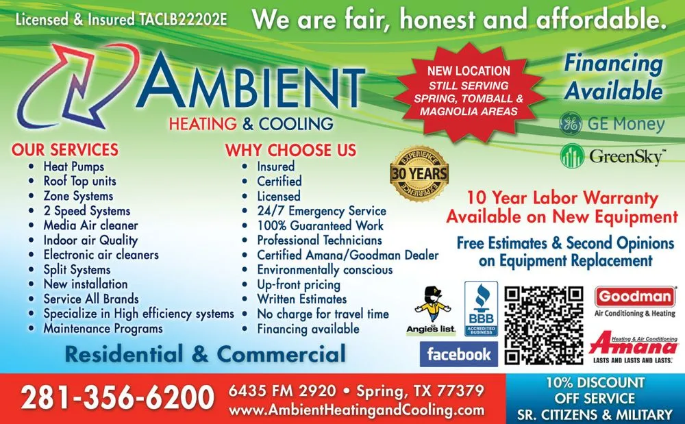 Slide of Ambient Heating & Cooling