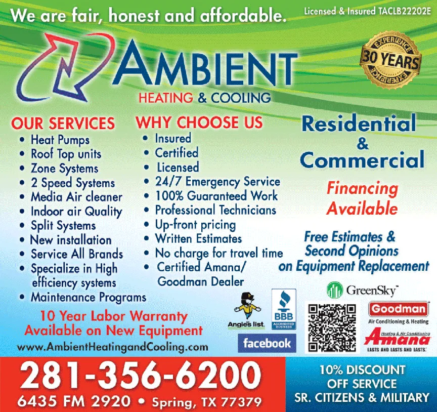 Slide of Ambient Heating & Cooling