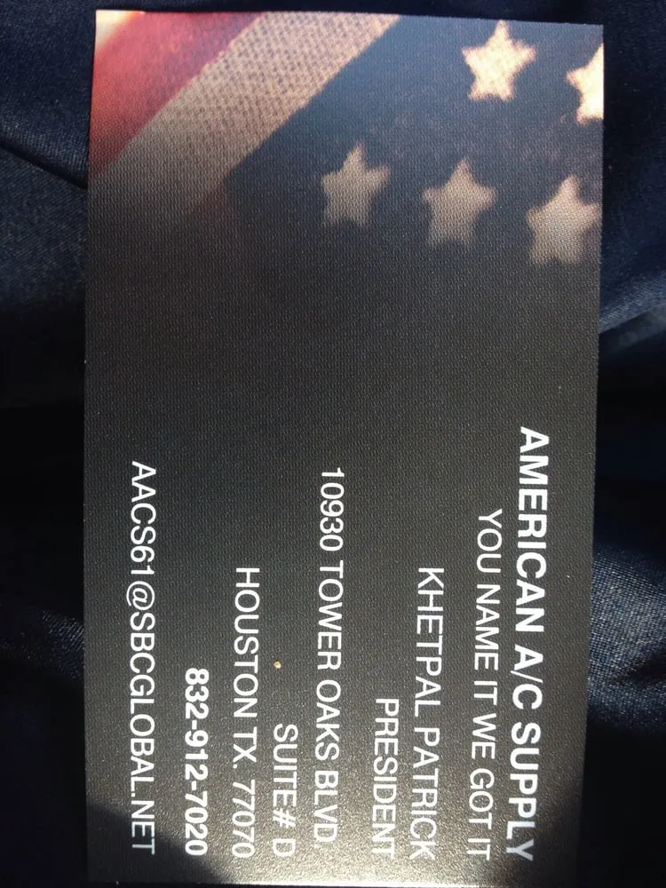 Slide of American A/c Supply