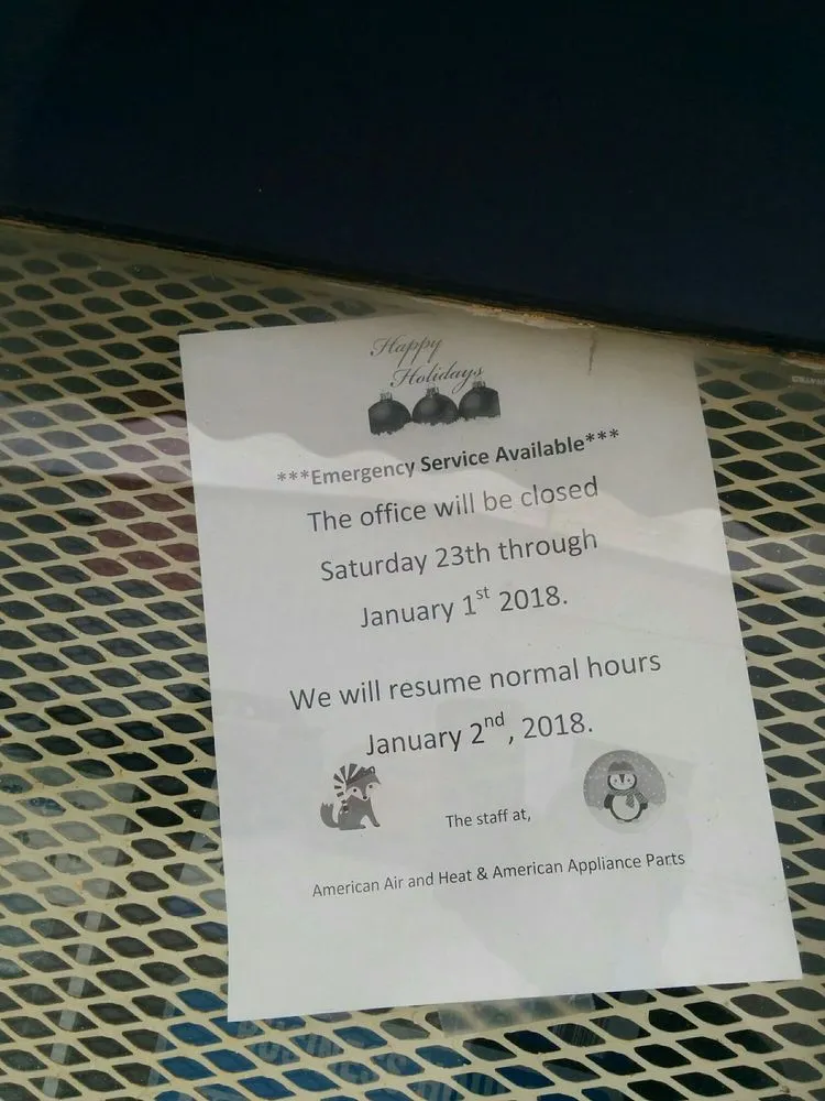 Slide of American Air & Heat