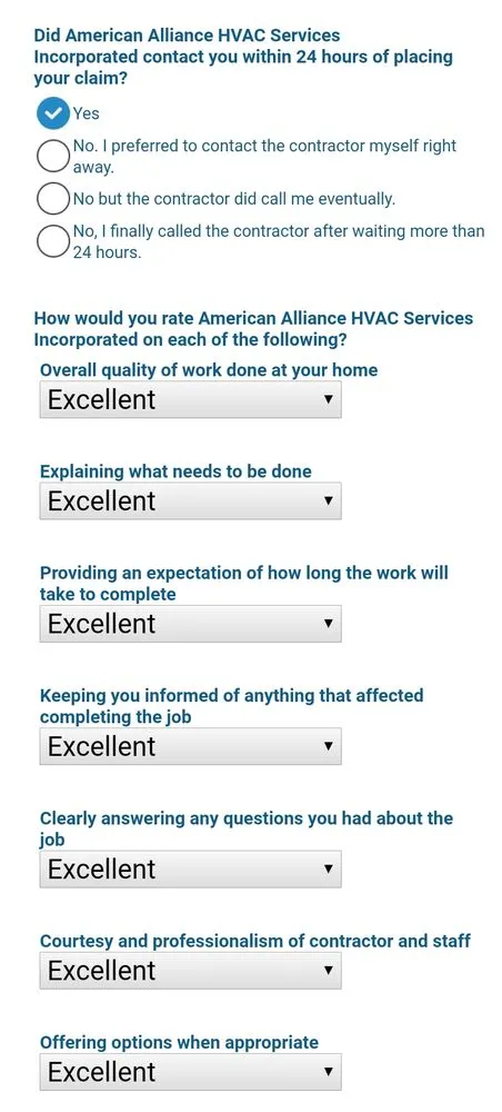 Slide of American Alliance HVAC Services